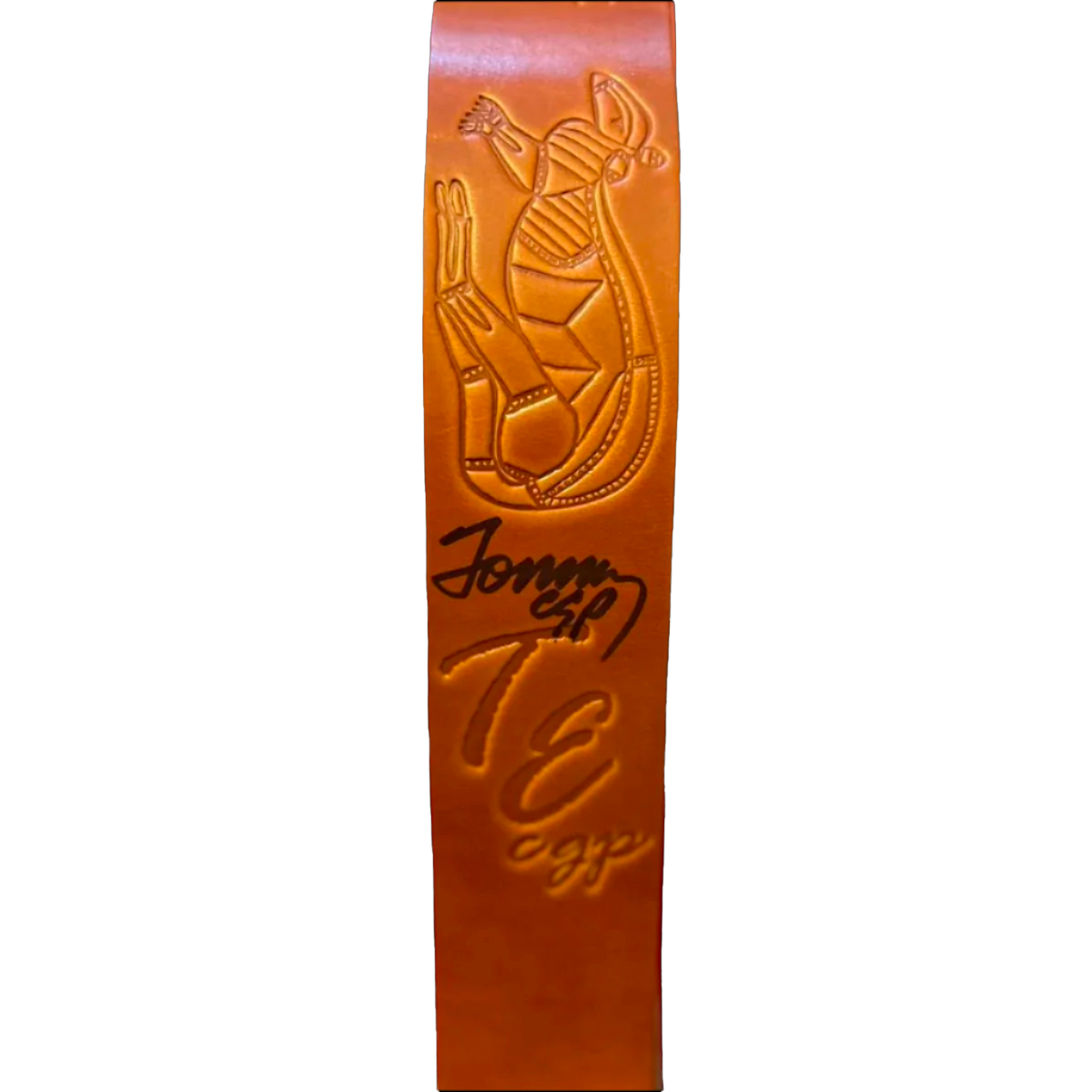 レザーギターストラップ Tommy Emmannuelサイン入り Tommy Emmanuel