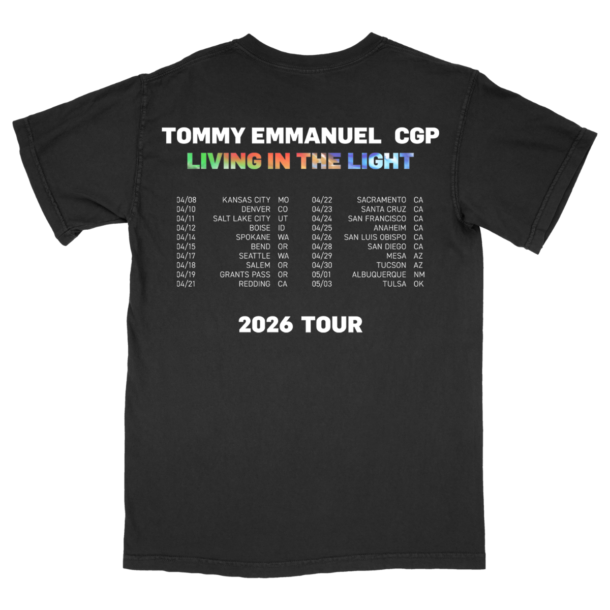 Living In The Light Tour Tee