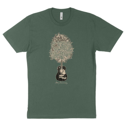 Green Guitar Tree Tee