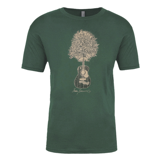 Green Guitar Tree Tee